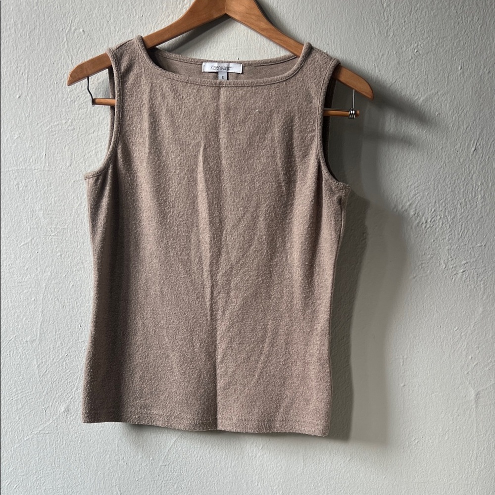 Karen Kane Beige Sleeveless Tank Top